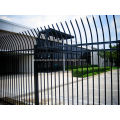 Zinc Coating Ornamental Iron Fence With Bend Arms